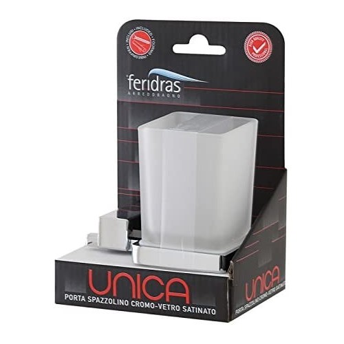 Portaspazzolini Feridras porta spazzolino unica cromato 847003