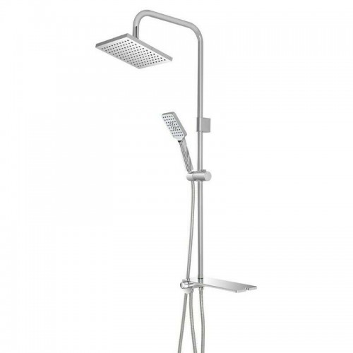 Rubinetteria Feridras set colonna doccia con mensola + deviatore 416203