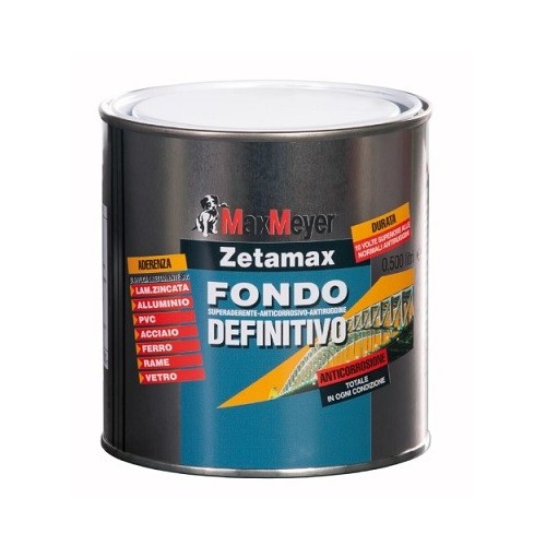Smalti per esterni Fondo max meyer definitivo zetamax grigio 0,5 lt lamiera zincata alluminio pvc