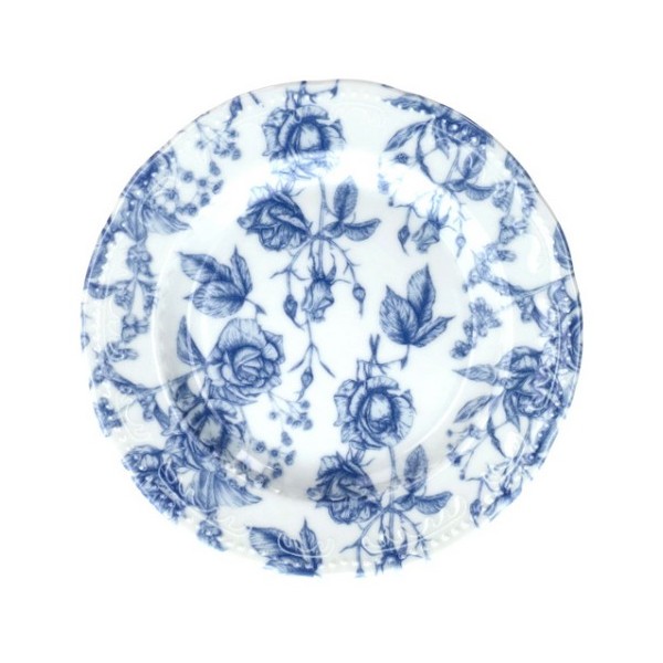 Piatto Pane Cm 16 Blu Roses...