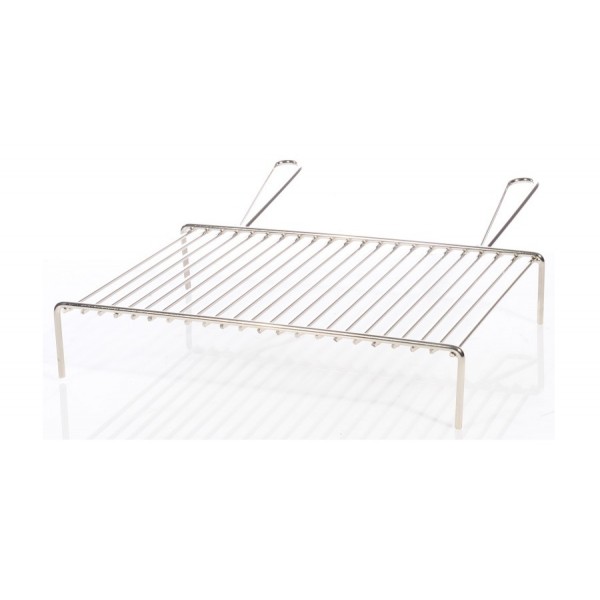 Accessori barbecue Graticola cromata per camino cm 50x35 per casa campeggio