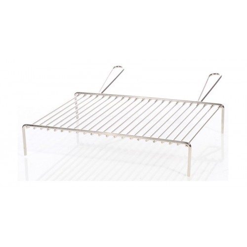 Accessori barbecue Graticola cromata per camino cm 50x35 per casa campeggio