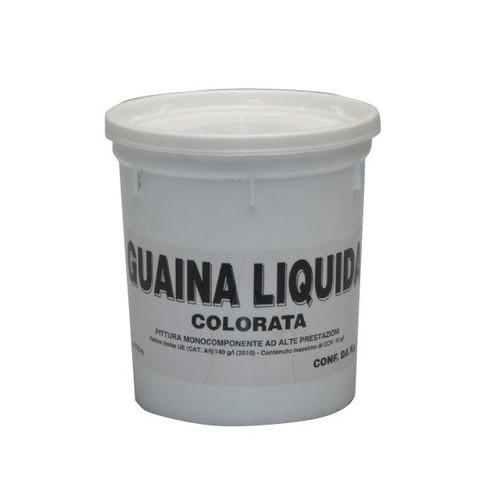 Pittura murale per esterni Guaina liquida resinosa grigia grigio 1 kg monocomponente impermeabilizzante