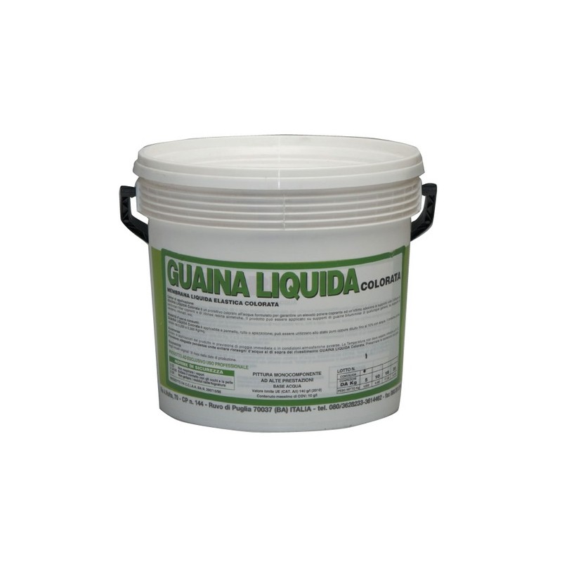 Pittura murale per esterni Guaina liquida resinosa rossa rosso 5 kg monocomponente impermeabilizzante Pittura murale per esterni Guaina liquida resinosa rossa rosso 5 kg monocomponente impermeabilizzante