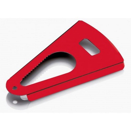 Utensili da cucina Apribarattolo in acciaio apritutto 5 usi per barattoli e lattine rosso