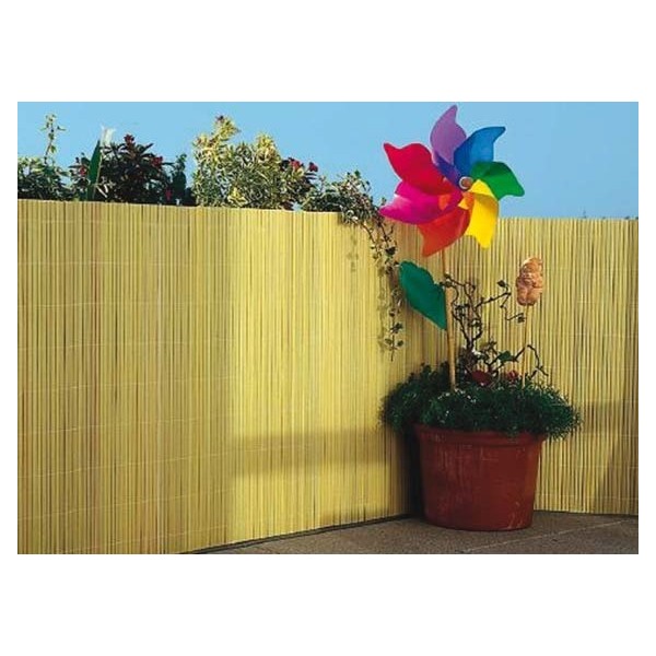 Accessori per esterni Arella doppia ombreggiante bamboo pvc cm 200x300 per giardino esterno casa