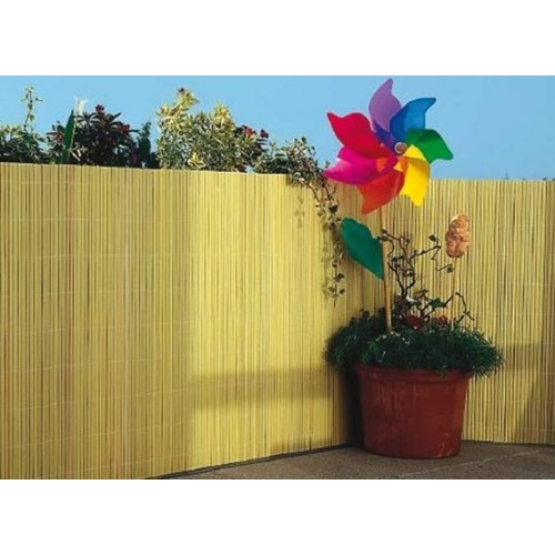 Accessori per esterni Arella doppia ombreggiante bamboo pvc cm 200x300 per giardino esterno casa