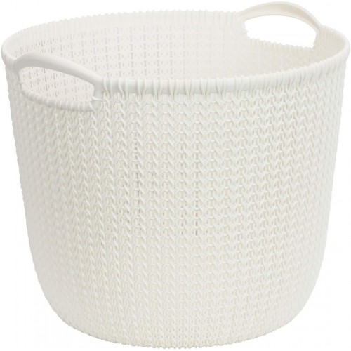 Accessori bagno Keter cesto cesta tonda bianco l 30lt 39.5 x 29.5 x 23.6 cm k226388k405kk