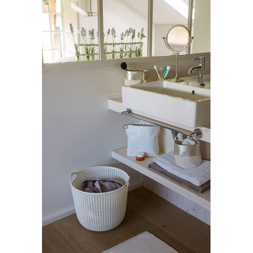 Accessori bagno Keter cesto cesta tonda bianco l 30lt 39.5 x 29.5 x 23.6 cm k226388k405kk