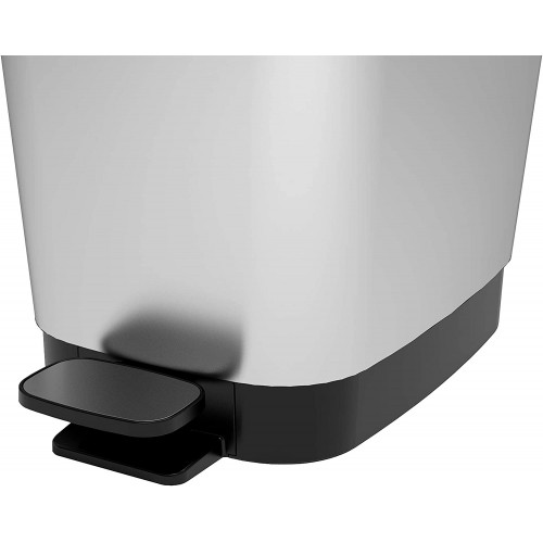 Pattumiere Keter pattumiera l steel pedale con secchio 40 lt