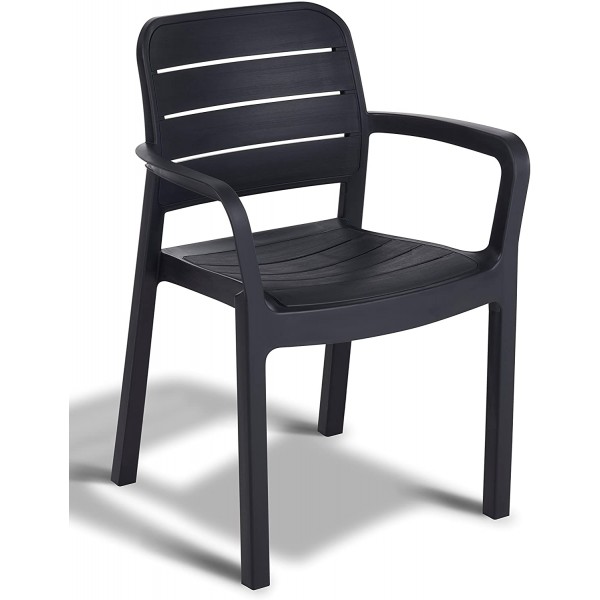Sedie da esterno Keter poltrona giardino tisara graphite k22120939k