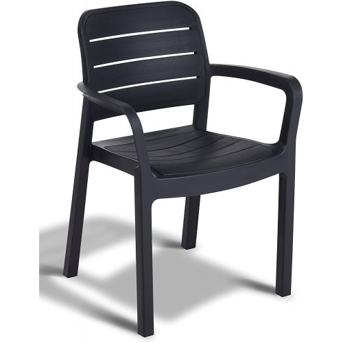 Sedie da esterno Keter poltrona giardino tisara graphite k22120939k