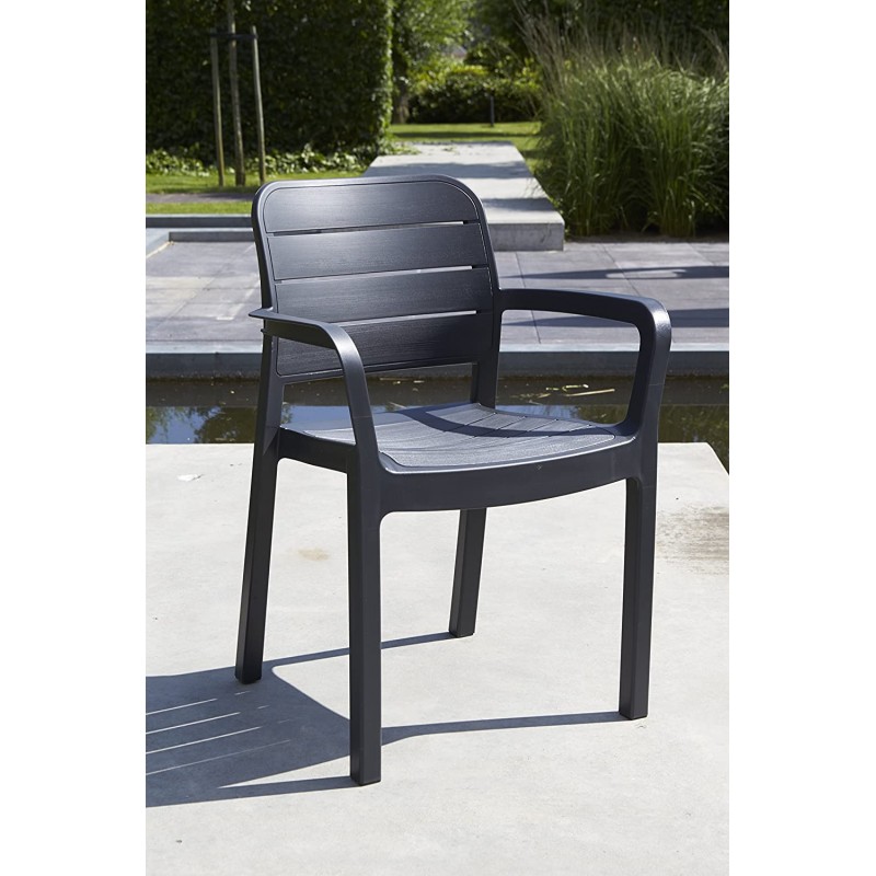 Sedie da esterno Keter poltrona giardino tisara graphite k22120939k Sedie da esterno Keter poltrona giardino tisara graphite k22120939k
