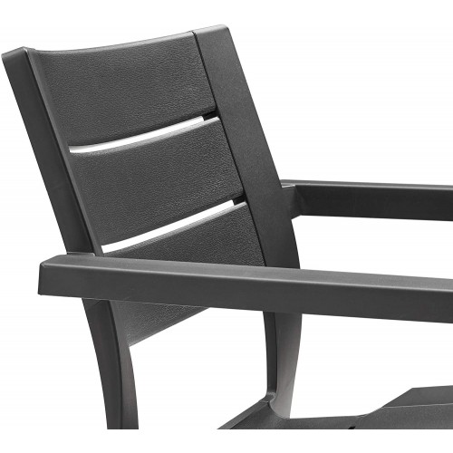 Sedie da giardino Keter sedia giardino per esterni grigio 58.5x61.5x79 cm