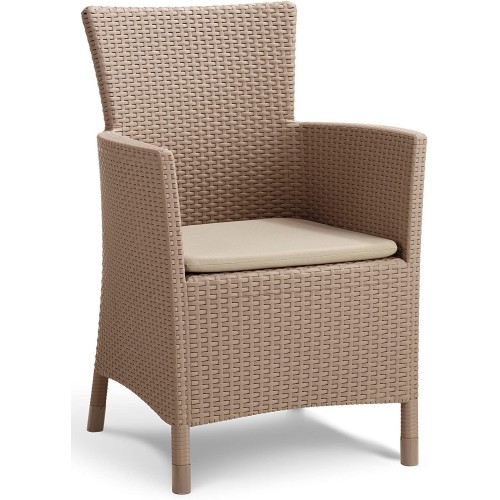 Divani da giardino Keter set 3 pezzi salotto iowa balcony cappuccino k224883k587kk