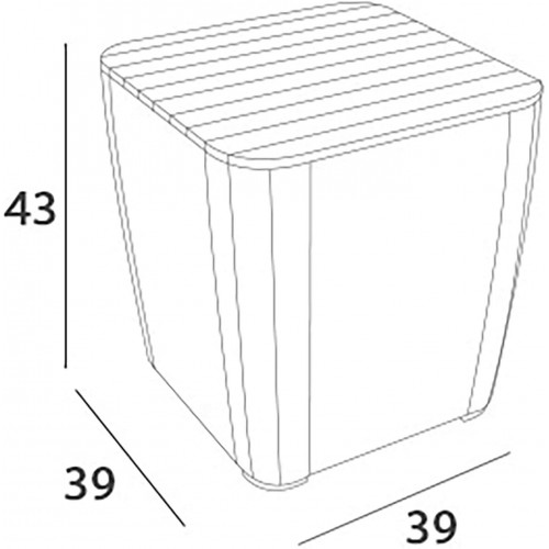 Sedie da esterno Keter set 3 pezzi salotto iowa balcony graphite k223919k939kk