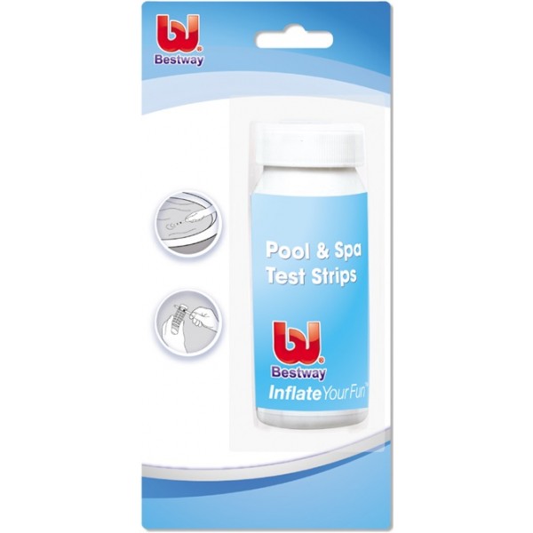 Pastiglie cloro piscine Kit test calcolo ph cloro alcalinita' piscina piscine 50 strips bestway 58142