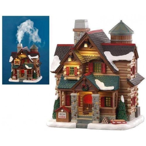 Villaggi di Natale Lemax chestnut cabin 05641 villaggio di natale