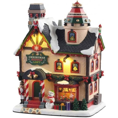 Villaggi di Natale Lemax christmas supply loft (smoking) 15741 villaggio di natale