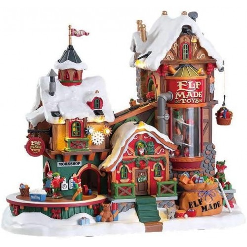 Villaggi di Natale Lemax elf made toy factory 75190 villaggio di natale