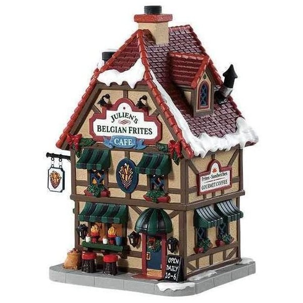 Villaggi di Natale Lemax julien's belgian frites cafe' 85371 villaggio di natale