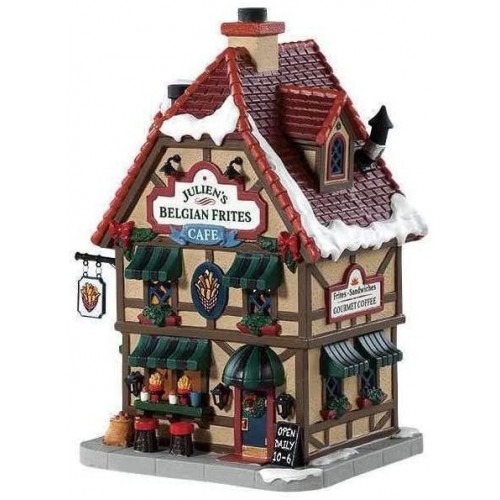 Villaggi di Natale Lemax julien's belgian frites cafe' 85371 villaggio di natale