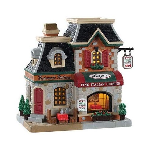 Villaggi di Natale Lemax luigi's ristorante italiano 95497 villaggio di natale natalizio
