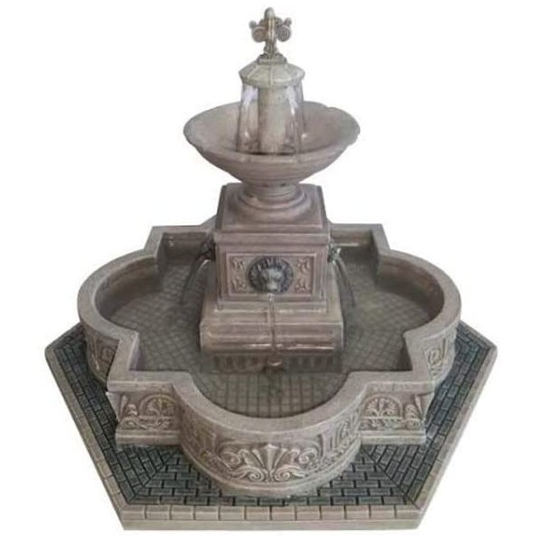 Villaggi di Natale Lemax modular plaza fountain 64061 villaggio di natale