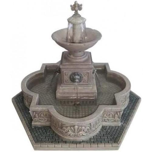 Villaggi di Natale Lemax modular plaza fountain 64061 villaggio di natale