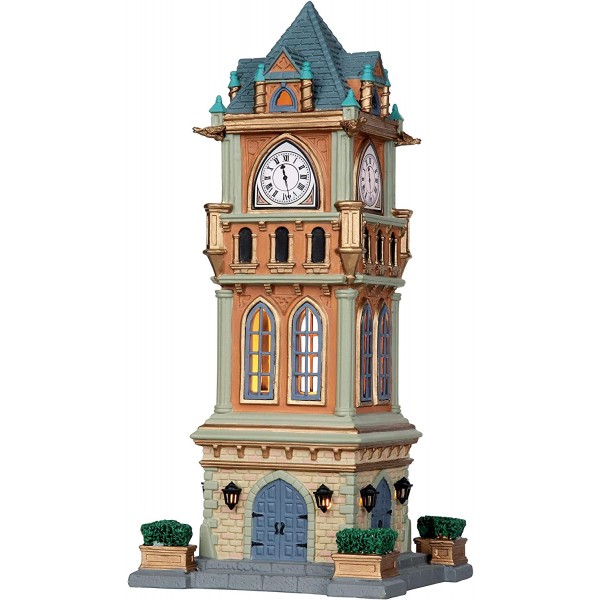 Villaggi di Natale Lemax municipal clock tower 05007 villaggio di natale