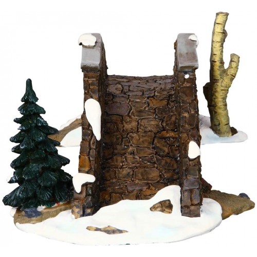 Villaggi di Natale Lemax old stone bridge 03328 villaggio di natale