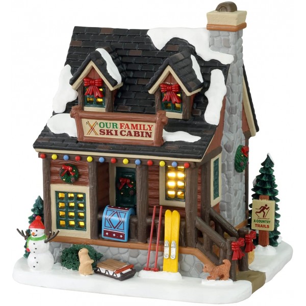 Villaggi di Natale Lemax our family ski cabin 15748 villaggio di natale