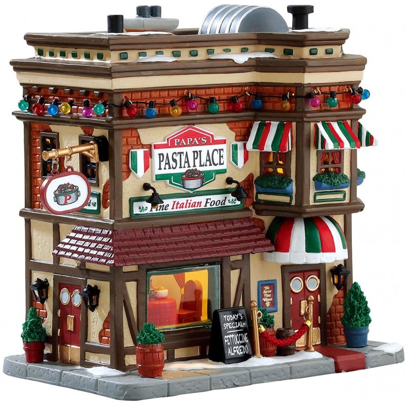 Villaggi di Natale Lemax papa's pasta place 75254 villaggio di natale