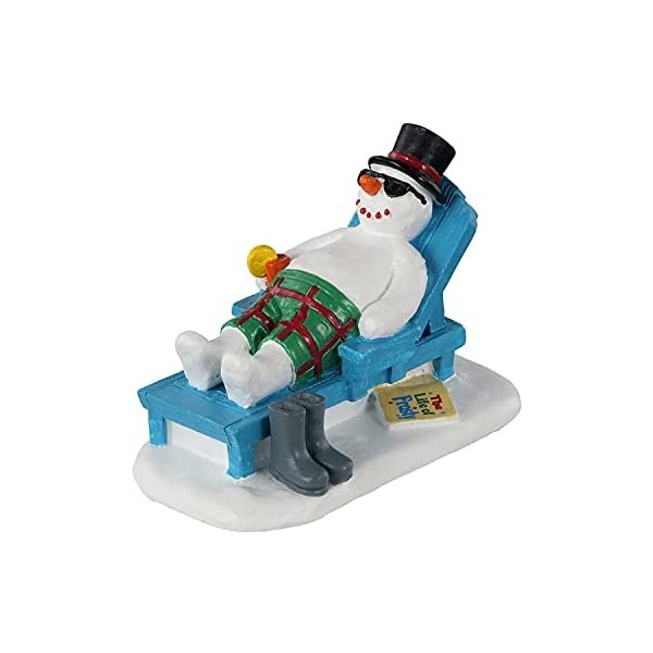 Villaggi di Natale Lemax relaxing snowman 12039 villaggio di natale