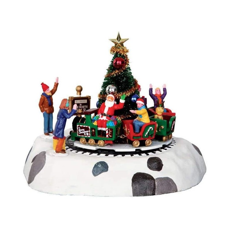 Villaggi di Natale Lemax santa's kiddie train 34631 villaggio di natale