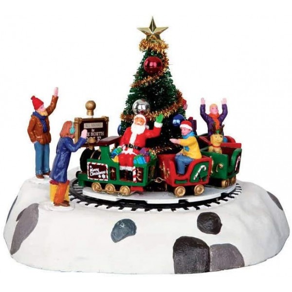Villaggi di Natale Lemax santa's kiddie train 34631 villaggio di natale