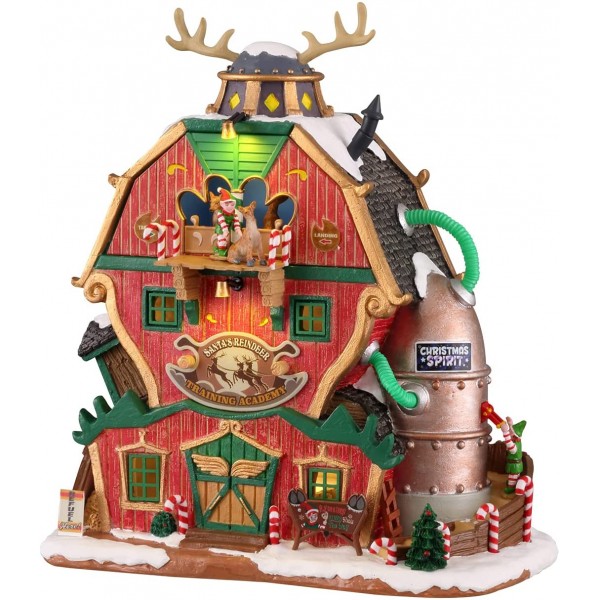Villaggi di Natale Lemax santa's reindeer training academy 15793 villaggio di natale