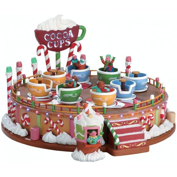 Villaggi di Natale Lemax set 2 cocoa cups 74222 villaggio di natale