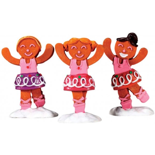 Villaggi di Natale Lemax set 3 dancing sugar plums 72481 villaggio di natale