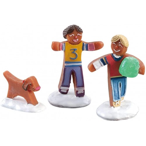 Villaggi di Natale Lemax set 3 gumdrop football 82591 villaggio di natale
