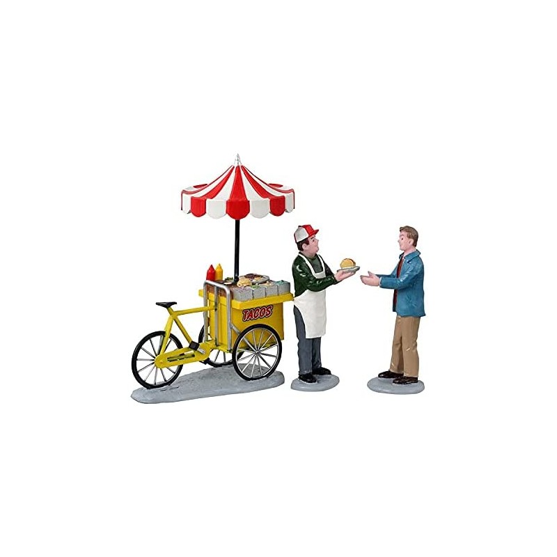 Villaggi di Natale Lemax set 3 taco cart 12042 villaggio di natale