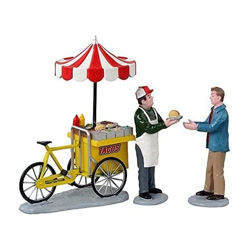Villaggi di Natale Lemax set 3 taco cart 12042 villaggio di natale