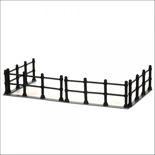 Villaggi di Natale Lemax set 4 canal fence 44789 village collection natale natalizio