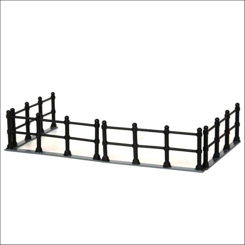 Villaggi di Natale Lemax set 4 canal fence 44789 village collection natale natalizio