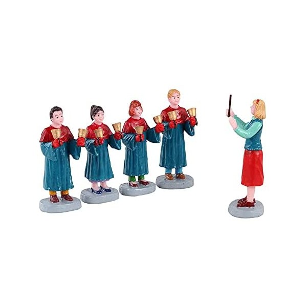 Villaggi di Natale Lemax set 5 handbell choir 12020 villaggio di natale