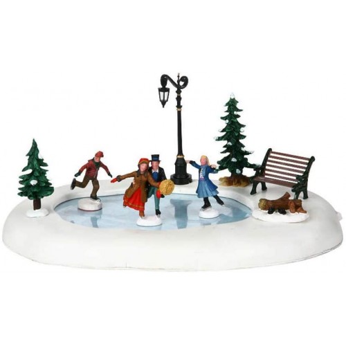Villaggi di Natale Lemax set 9 winter skating 94024 villaggio di natale