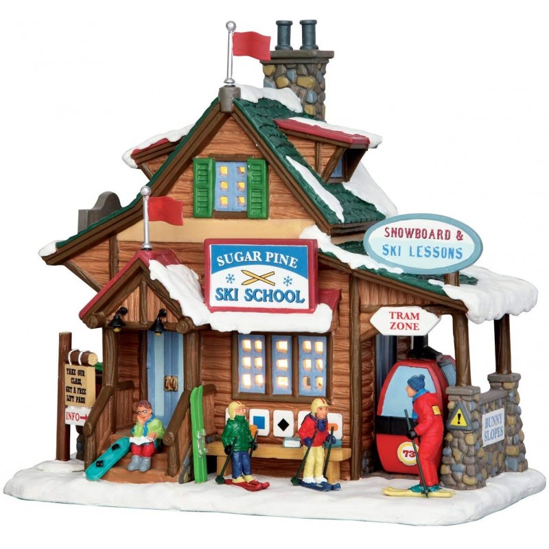 Villaggi di Natale Lemax sugar pine ski school 55940 villaggio di natale