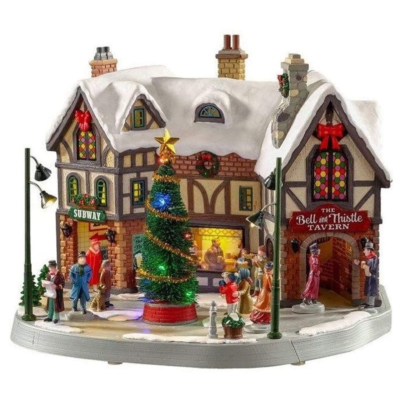Villaggi di Natale Lemax the bell&thistle tavern 05682 villaggio di natale