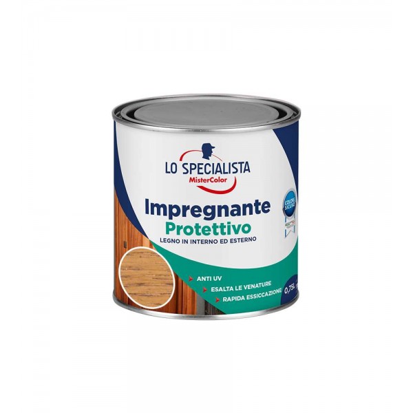 Vernici per legno Lo specialista impregnante all'acqua 0,75 l castagno chiaro