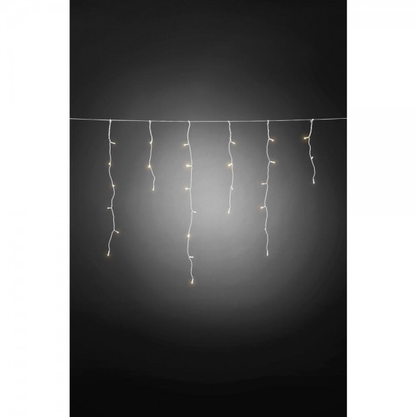 Luci natalizie Luci di natale tenda pioggia 259 led bianco freddo 11 + 4 mt 24v per esterno